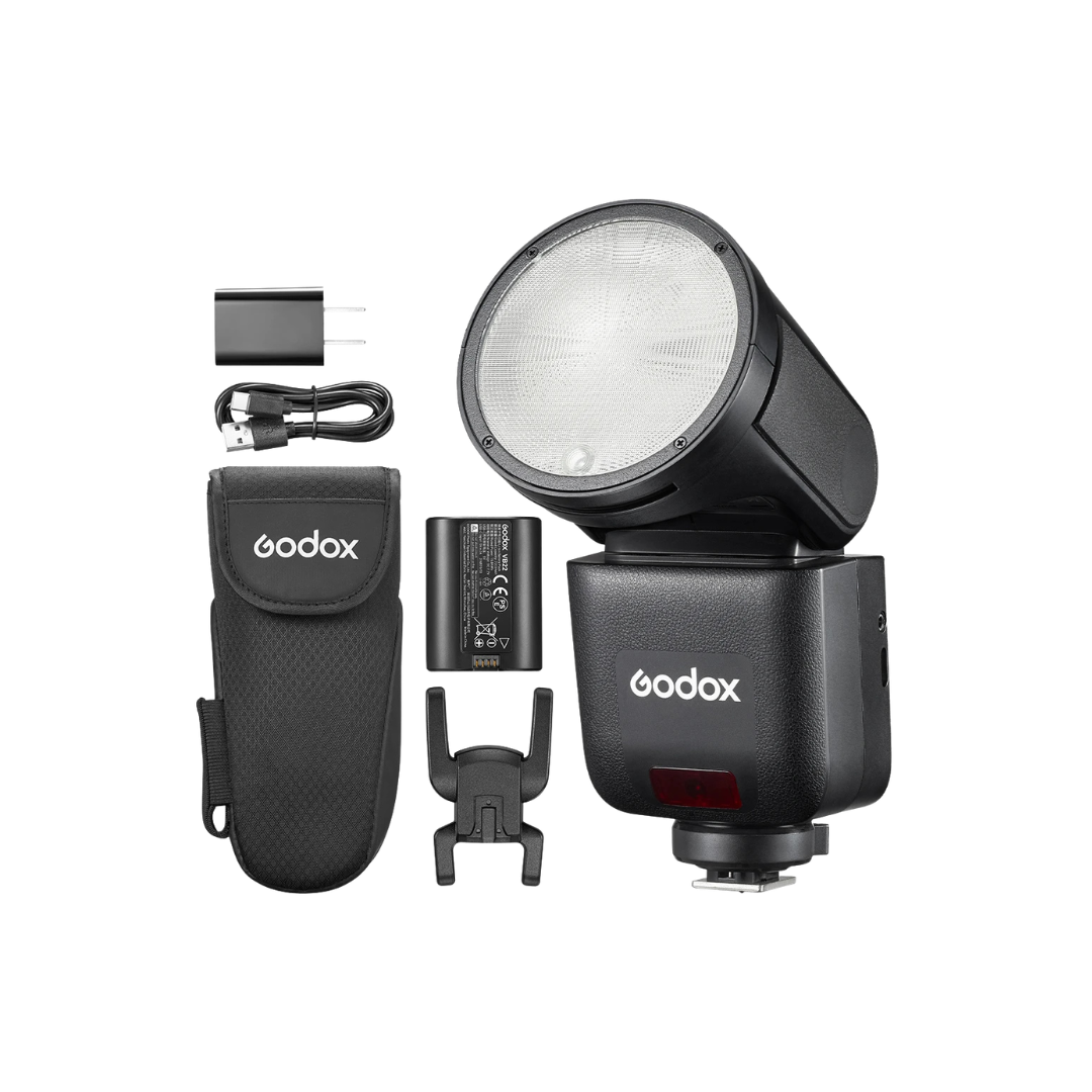 Godox V1 Mid TTL Li-Ion Round Head Camera Flash - V1 mid US