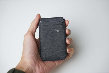Peak Design Mobile Wallet Slim Nylon product detail and lifestyle image | Peak Design Australia | CameraHUB