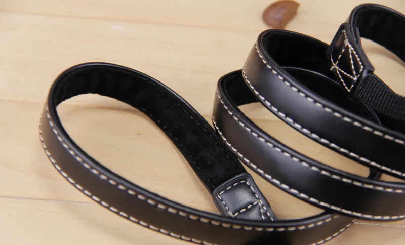 Camera Hub Essentials PU Leather Compact Camera Neck Strap - A style brown
