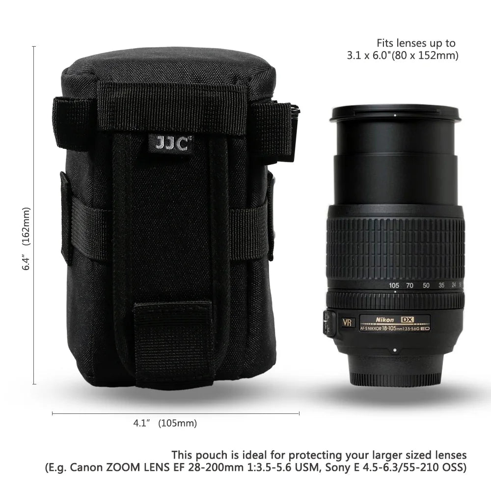 JJC DLP Lens Pouch for Sony, Canon and Nikon Accessories