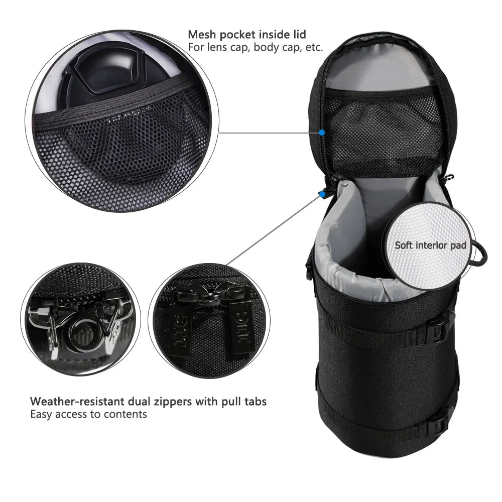 JJC DLP-7 Nylon Telephoto Lens Pouch