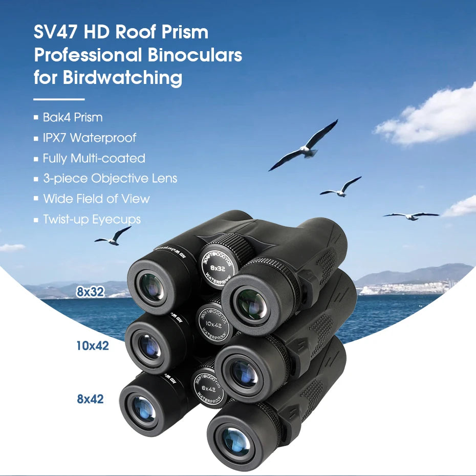 SVBONY SV47 Waterproof Birdwatching Binoculars