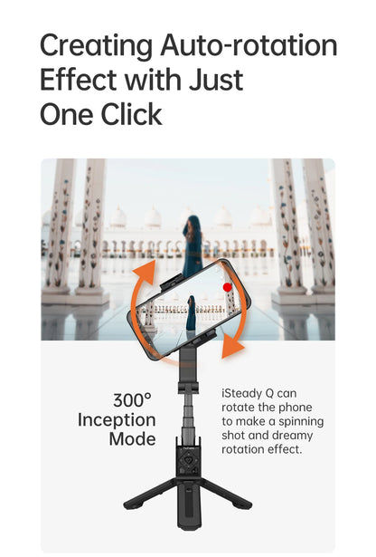 Hohem iSteady Q Smartphone Gimbal and Selfie Stick Tripod