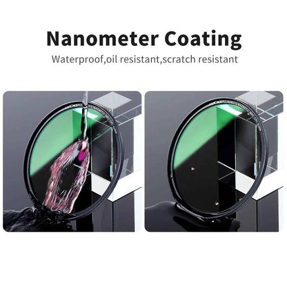 K&F CONCEPT Magnetic HD CPL Nano-x Camera Filter with Lens Cap Circular Polarizeing Multi-Layer Coatings 52mm 58mm 62mm 67mm
