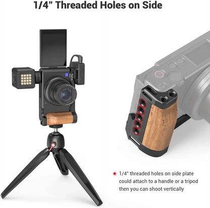 SmallRig L-Shape Wooden Grip for Sony ZV-1
