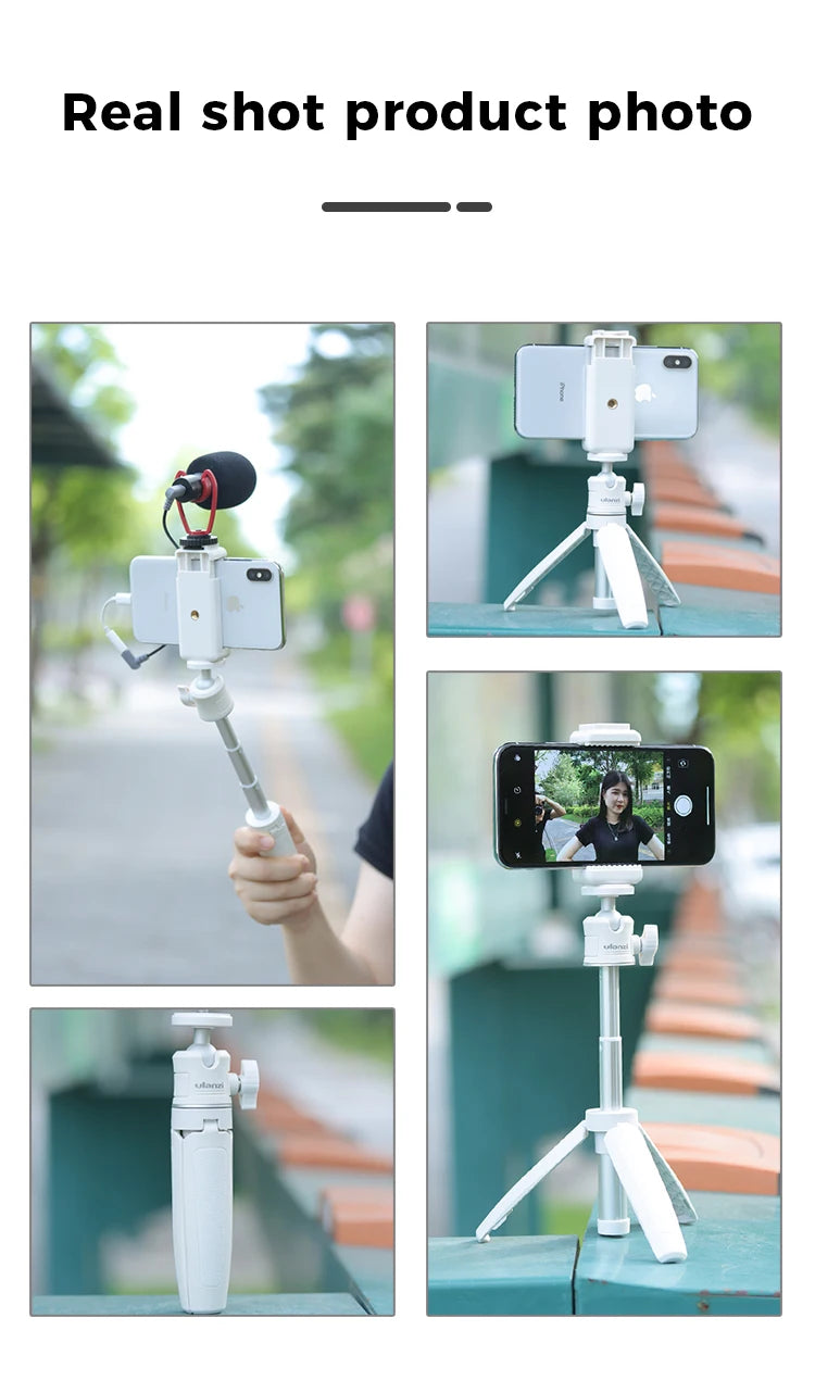 Ulanzi MT-08 White Mini Tripod and Hand Grip