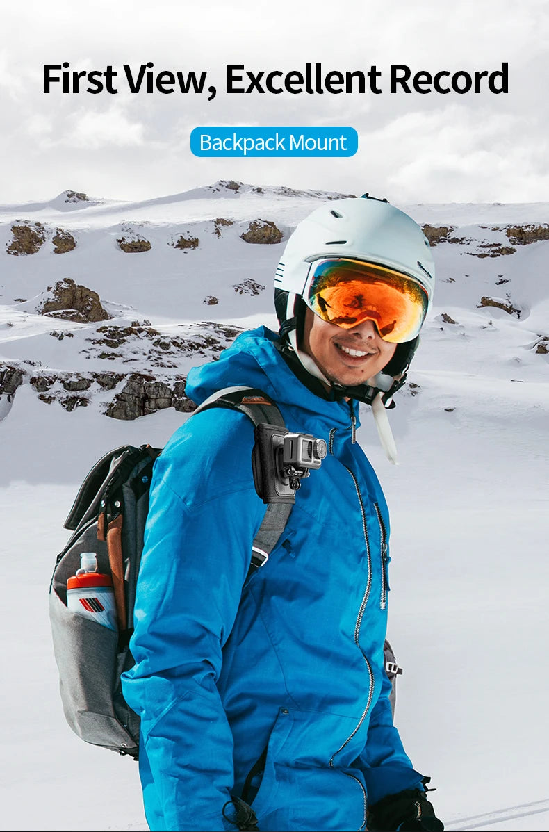 TELESIN 360° Rotating Backpack Strap Camera Mount