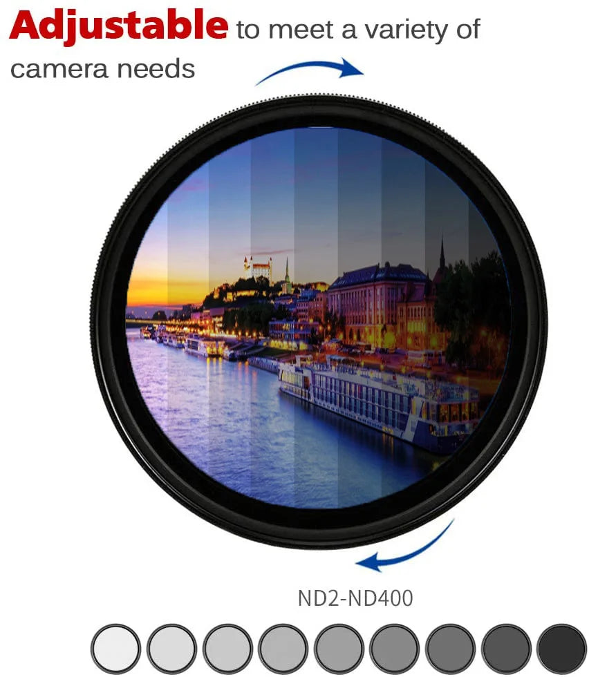 JJC Variable ND2-400 Lens Filter - 72mm