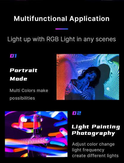 Ulanzi VL49 RGB Magnetic LED Video Light - VL49 RGB U-60