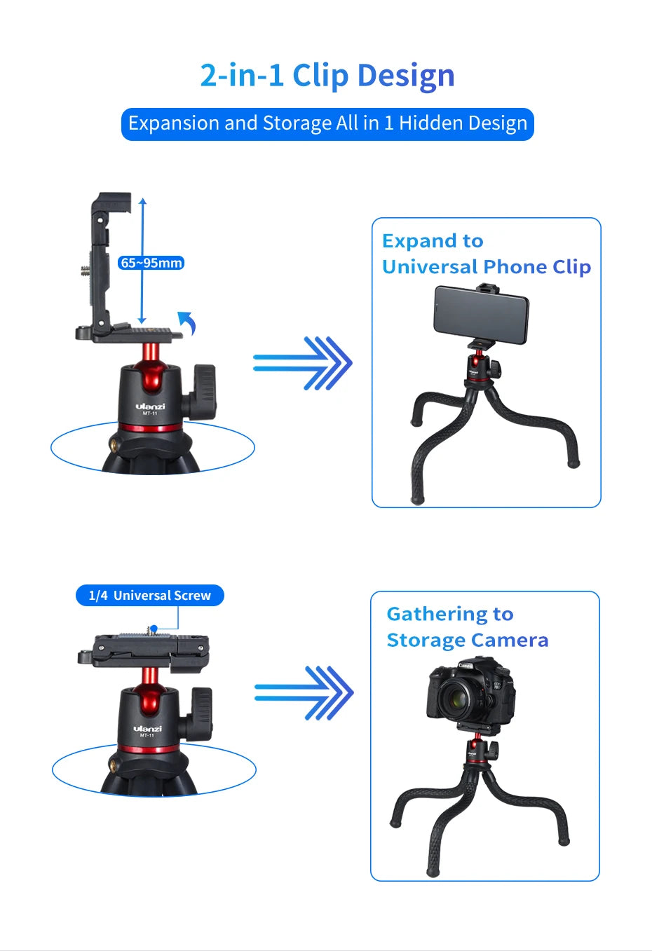 Ulanzi MT-11 Flexible Octopus Tripod