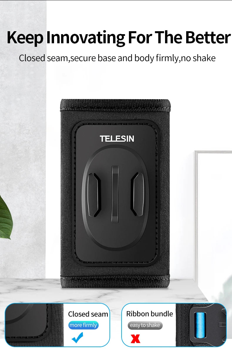 TELESIN 360° Rotating Backpack Strap Camera Mount