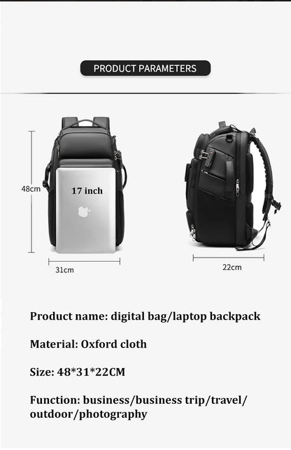INFEYLAY 40L Camera Backpack for 17-inch Laptop & Tripod