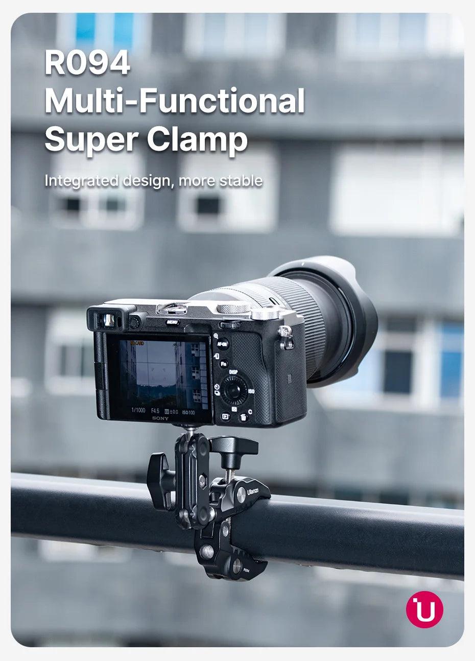 Ulanzi R094 Super Clamp with Double Ball Head Magic Arm