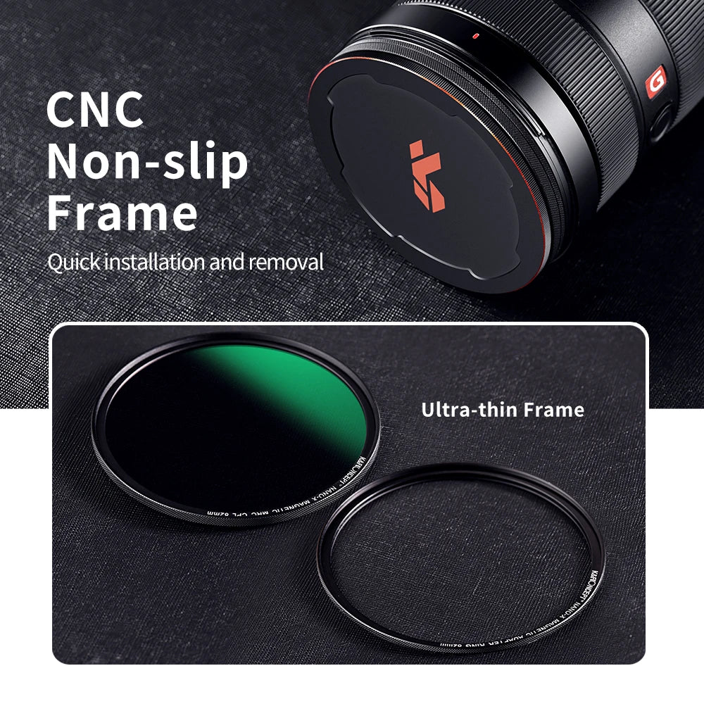 K&F Magnetic HD CPL Lens Filter with Lens Cap