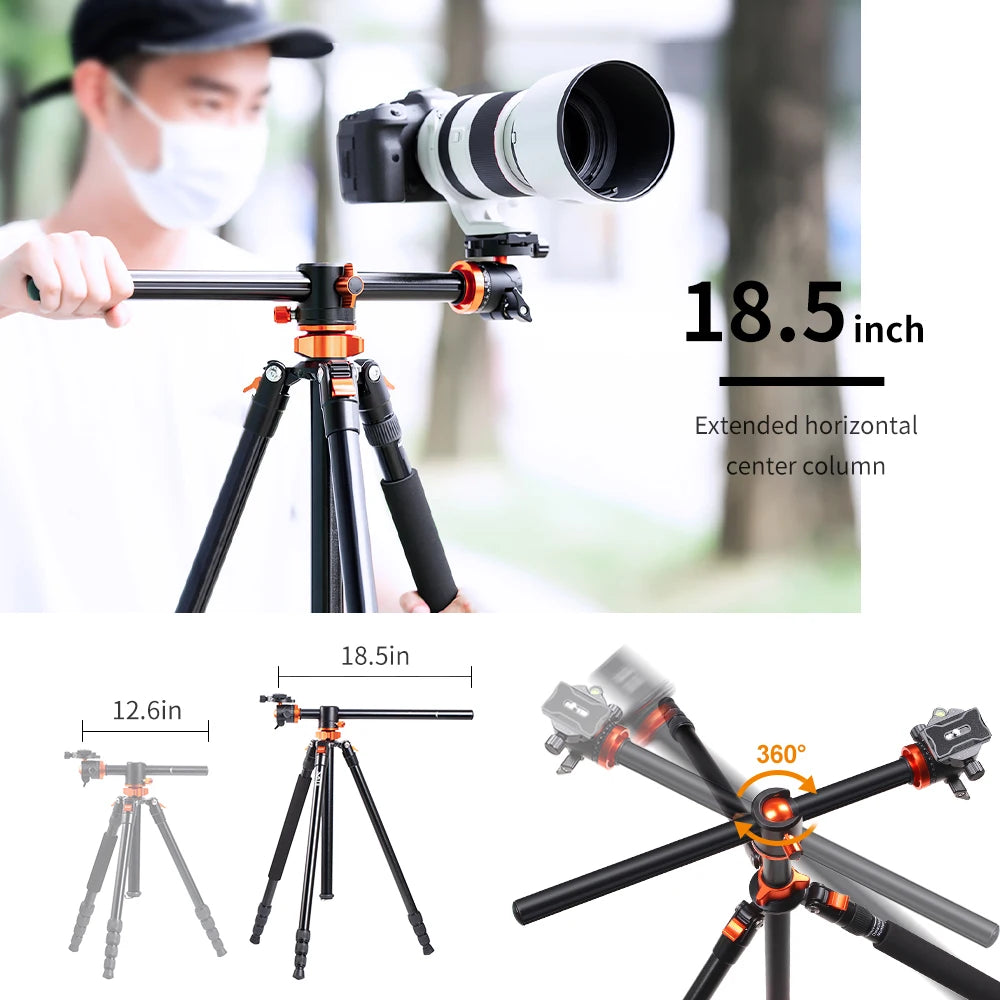 K&F Concept SA254T1 93-Inch Aluminium Monopod Tripod