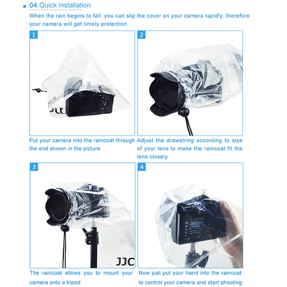JJC Waterproof Camera Rain Cover 2-Pack