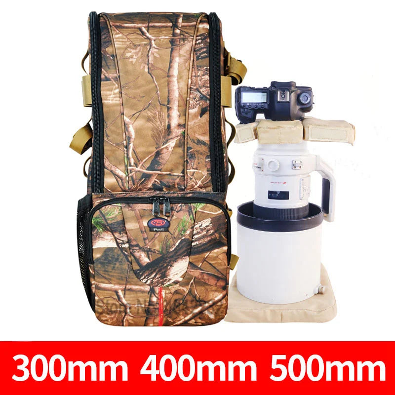 Telephoto Lens Backpack for 300-800mm Lenses