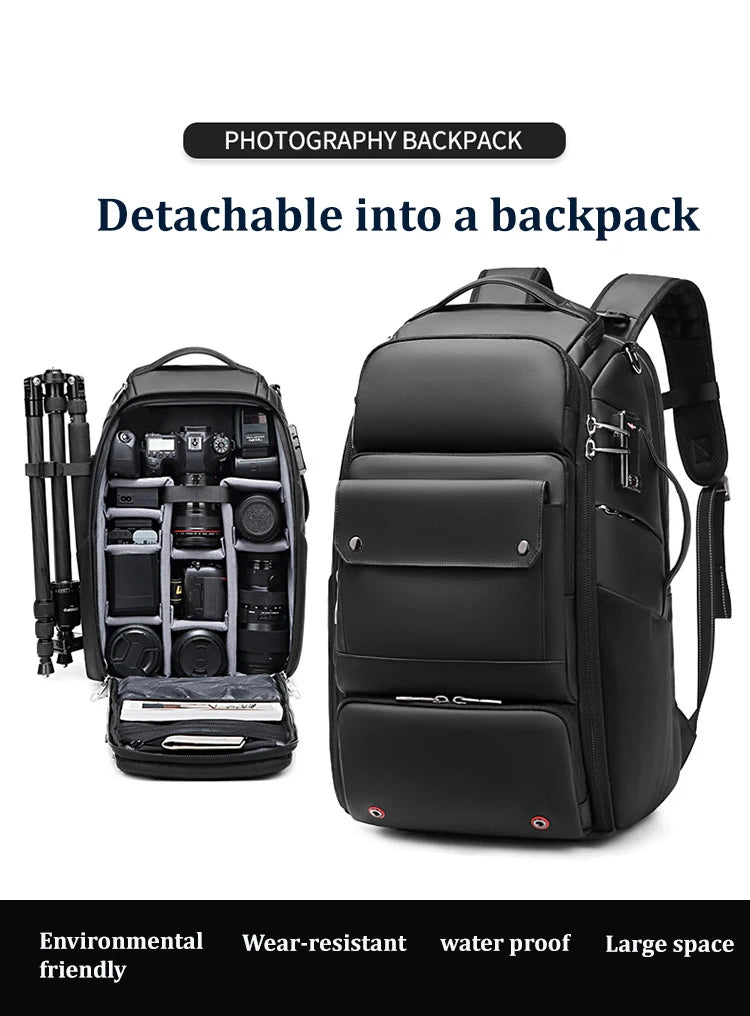 INFEYLAY 40L Camera Backpack for 17-inch Laptop & Tripod