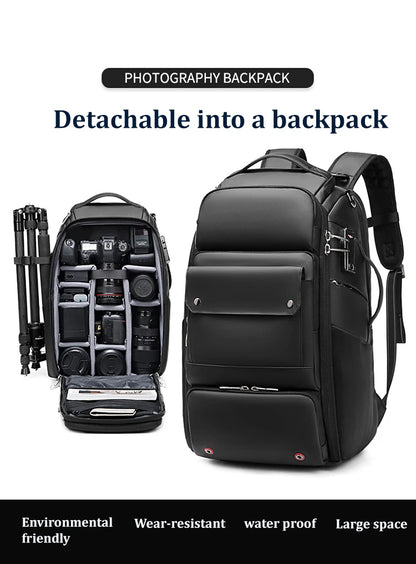INFEYLAY 40L Camera Backpack for 17-inch Laptop & Tripod