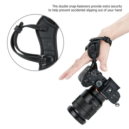 JJC Deluxe Mirrorless Camera Hand Grip Strap with Arca-Swiss Plate