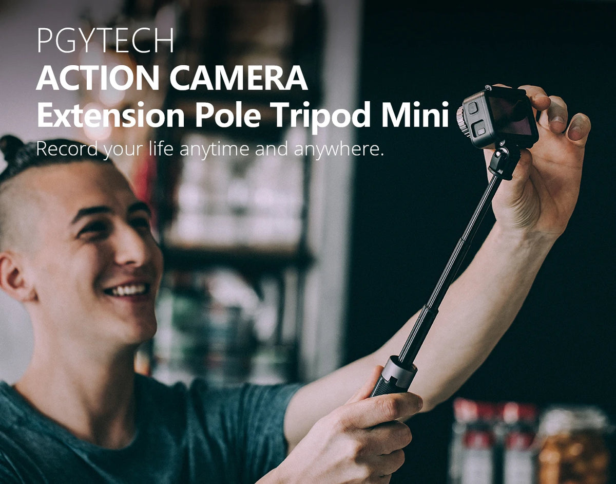 PGYTECH 40cm Action Camera Extension Pole Tripod
