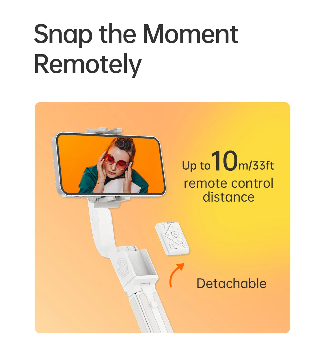 Hohem iSteady Q Smartphone Gimbal and Selfie Stick Tripod