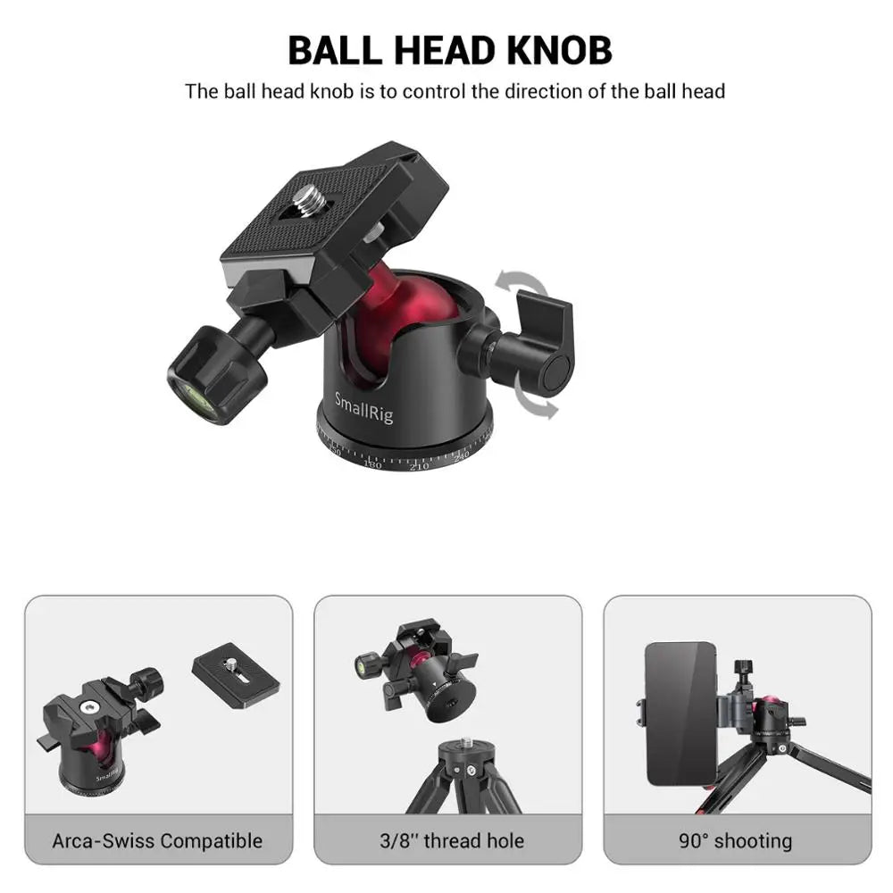 SmallRig Tabletop Camera Tripod with Arca-Type Quick Release Plate