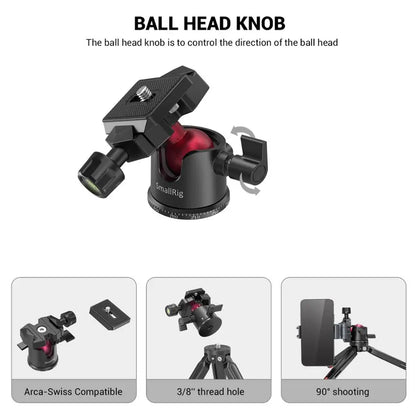 SmallRig Tabletop Camera Tripod with Arca-Type Quick Release Plate
