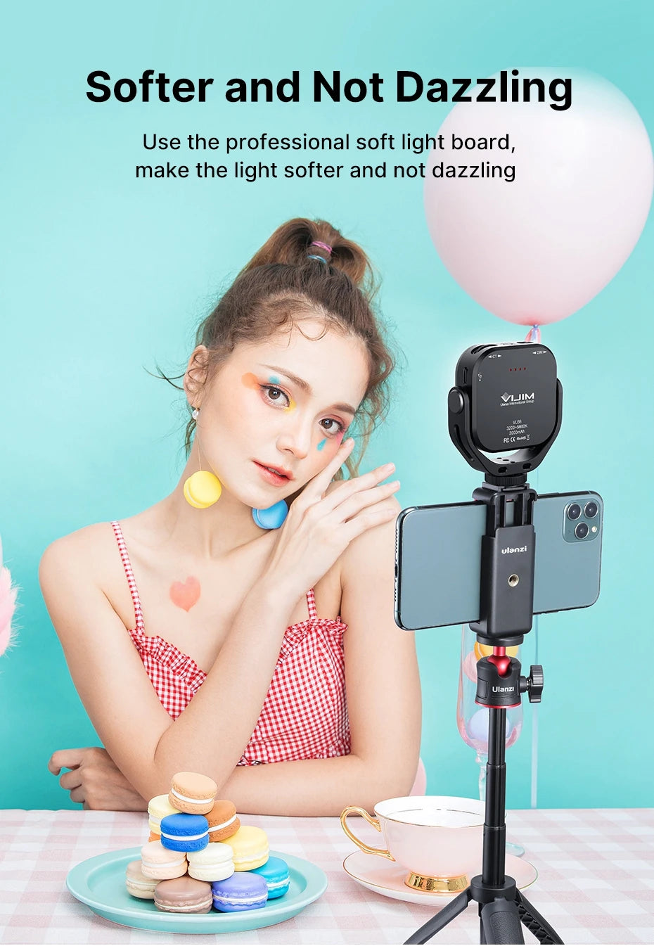 Ulanzi VIJIM VL66 Adjustable LED Video Light