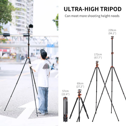 K&F Concept SA254T1 93-Inch Aluminium Monopod Tripod