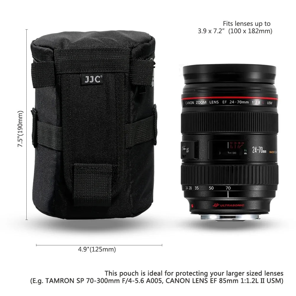 JJC DLP Lens Pouch for Sony, Canon and Nikon Accessories