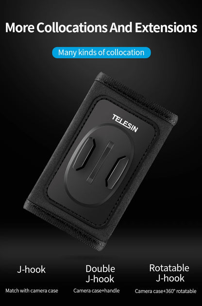 TELESIN 360° Rotating Backpack Strap Camera Mount