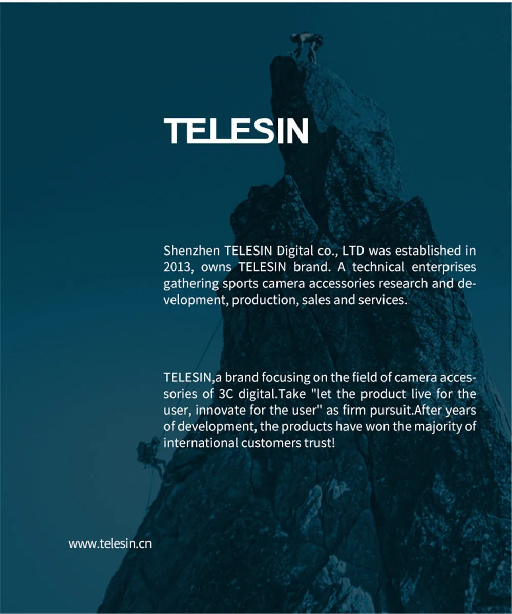 TELESIN 360° Rotating Backpack Strap Camera Mount