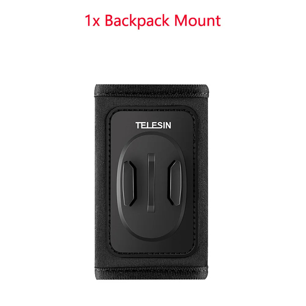 TELESIN 360° Rotating Backpack Strap Camera Mount