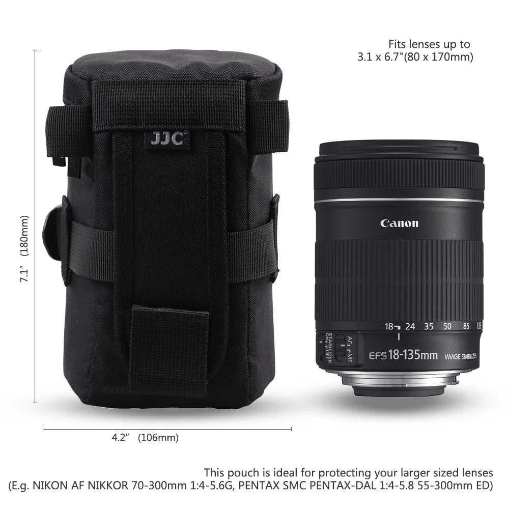 JJC DLP Lens Pouch for Sony, Canon and Nikon Accessories