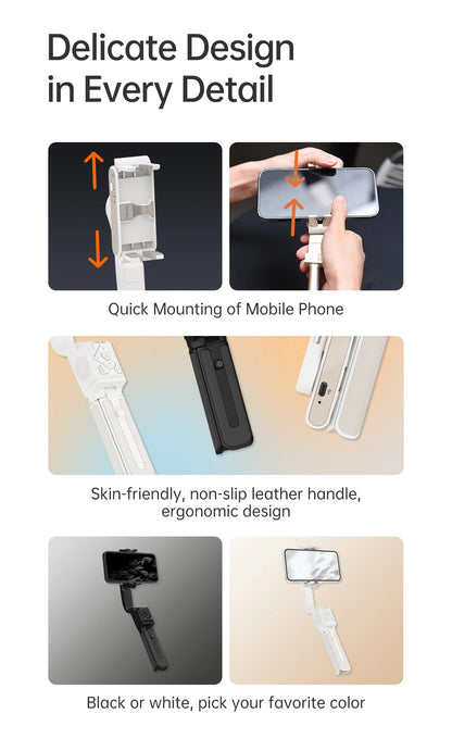 Hohem iSteady Q Smartphone Gimbal and Selfie Stick Tripod