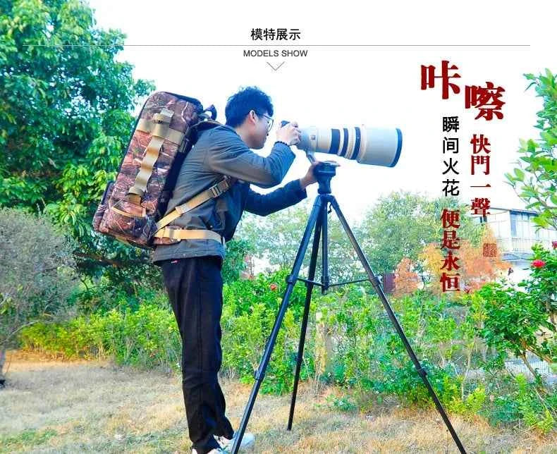 Telephoto Lens Backpack for 300-800mm Lenses