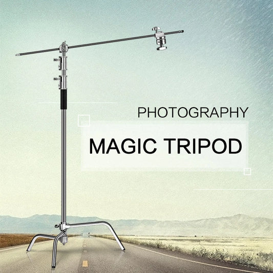 260cm Stainless Steel C-Stand & Boom Arm
