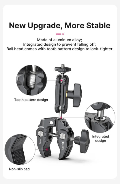 Ulanzi R094 Super Clamp with Double Ball Head Magic Arm