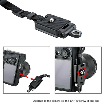 JJC Deluxe Mirrorless Camera Hand Grip Strap with Arca-Swiss Plate
