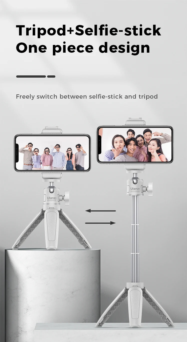 Ulanzi MT-08 White Mini Tripod and Hand Grip