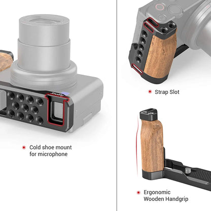 SmallRig L-Shape Wooden Grip for Sony ZV-1