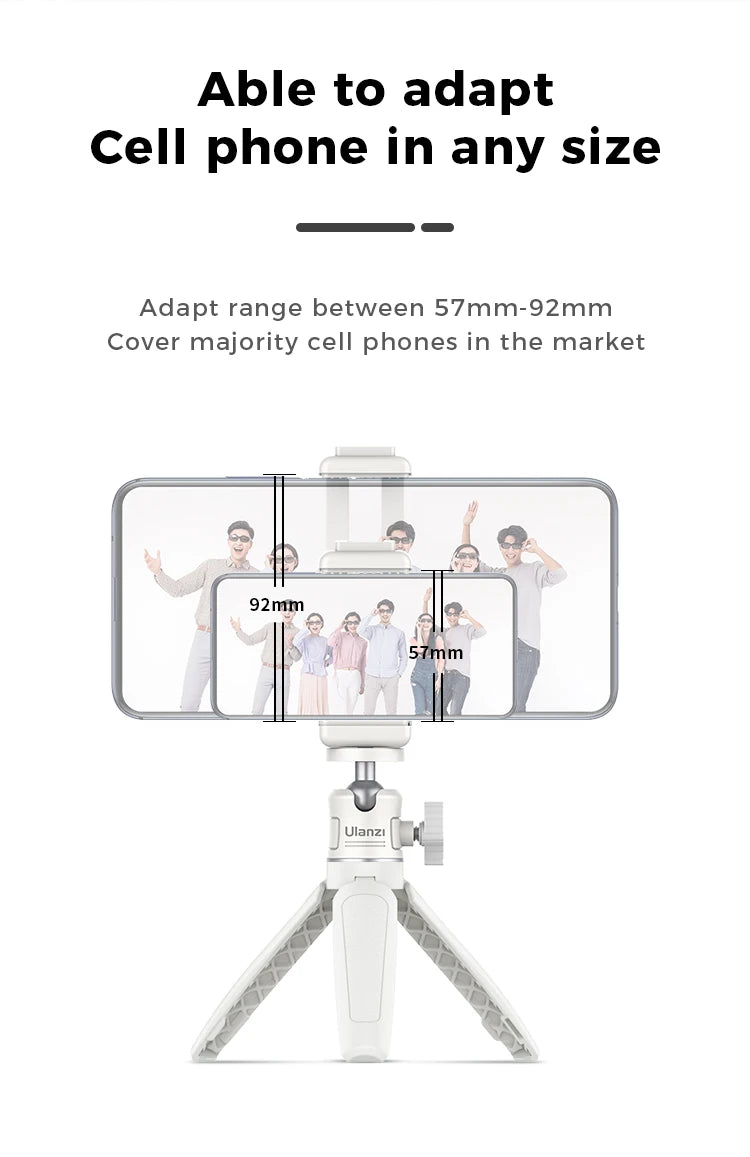 Ulanzi MT-08 White Mini Tripod and Hand Grip