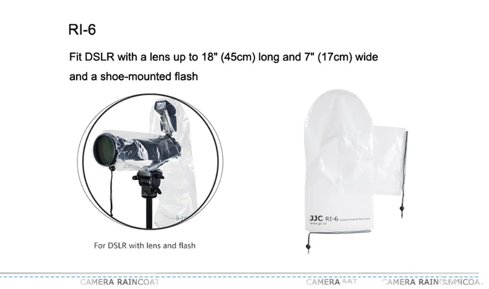 JJC Waterproof Camera Rain Cover 2-Pack