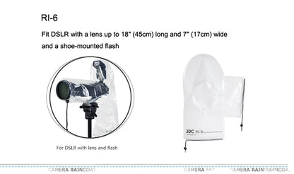 JJC Waterproof Camera Rain Cover 2-Pack