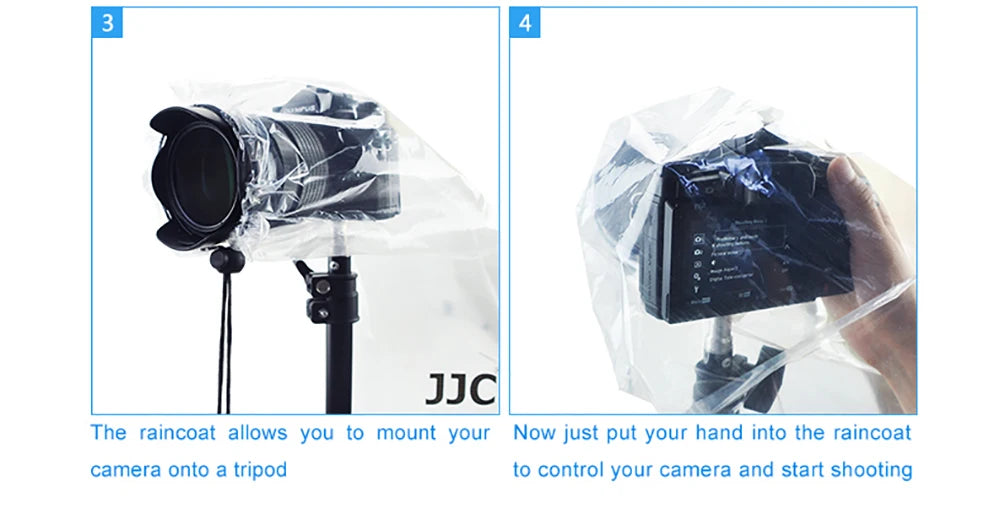 JJC Waterproof Camera Rain Cover 2-Pack