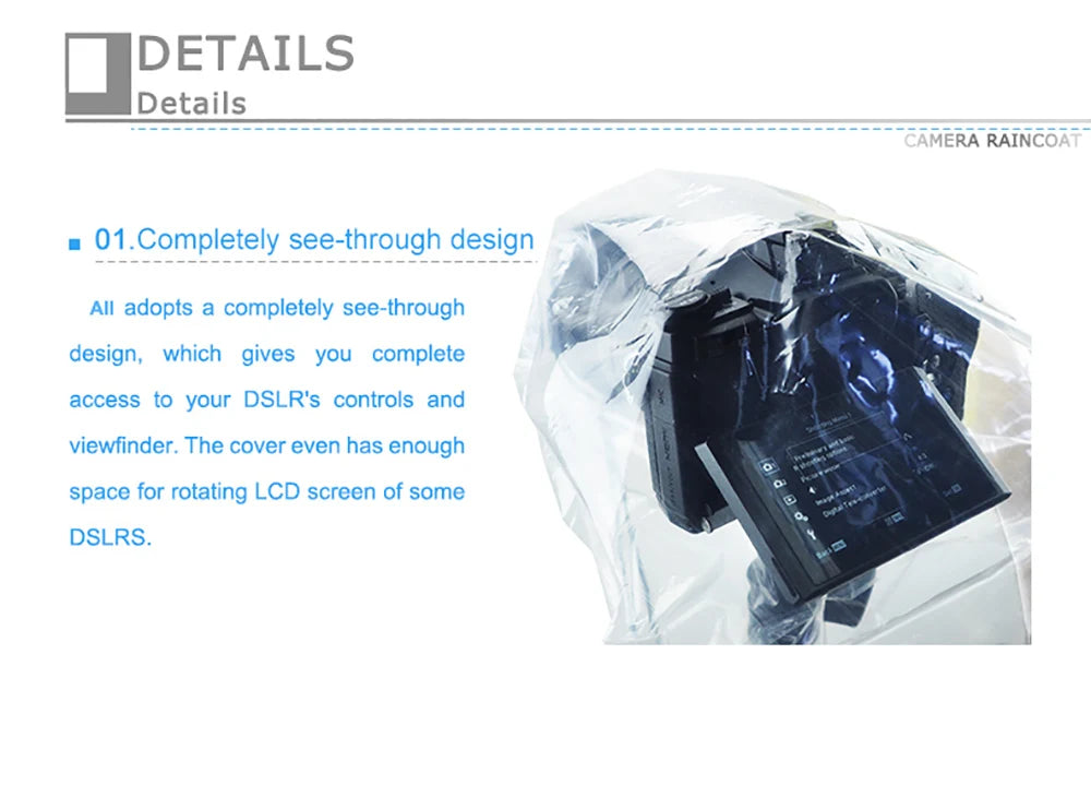 JJC Waterproof Camera Rain Cover 2-Pack