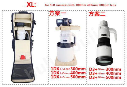 Telephoto Lens Backpack for 300-800mm Lenses