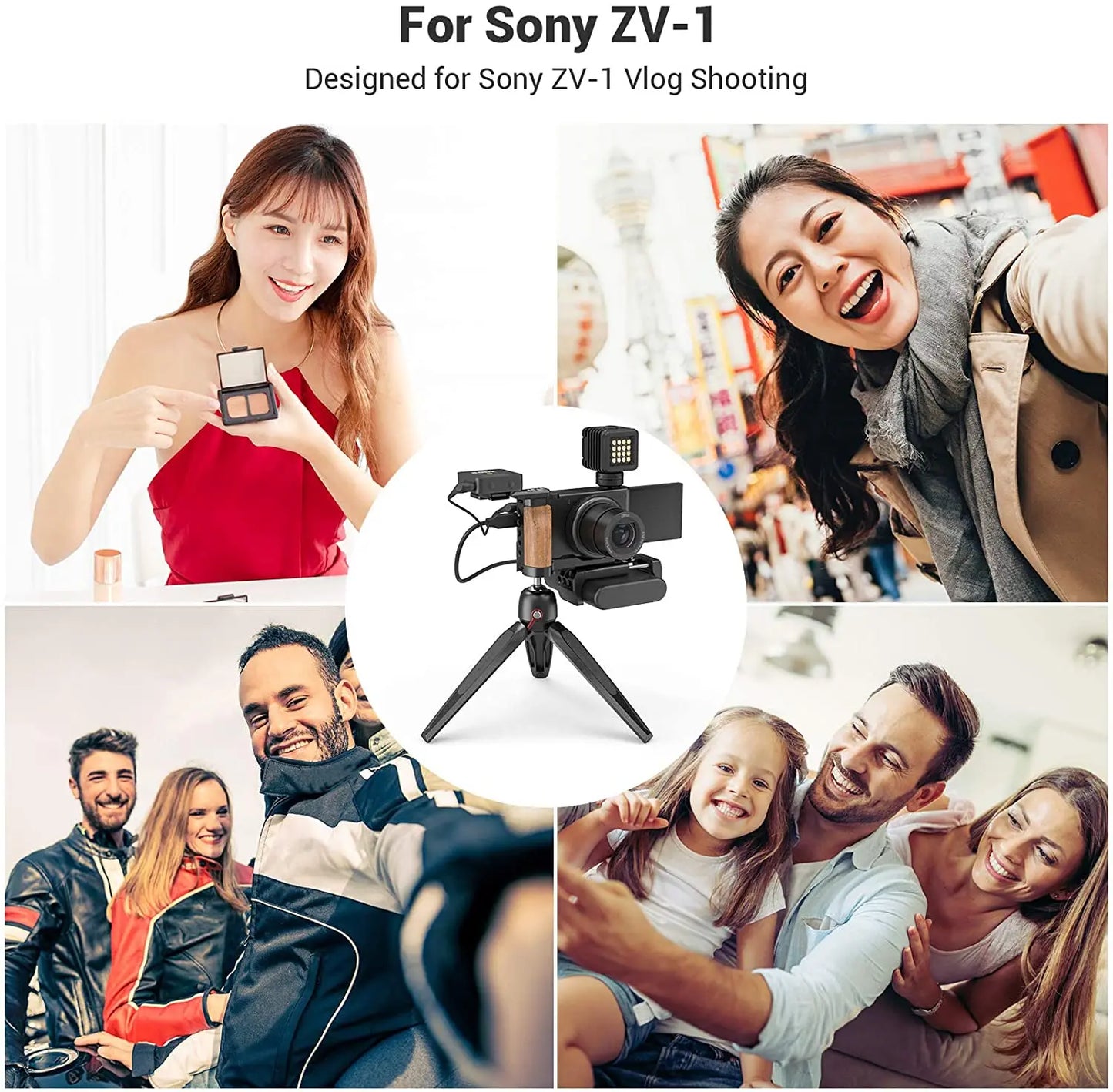 SmallRig L-Shape Wooden Grip for Sony ZV-1