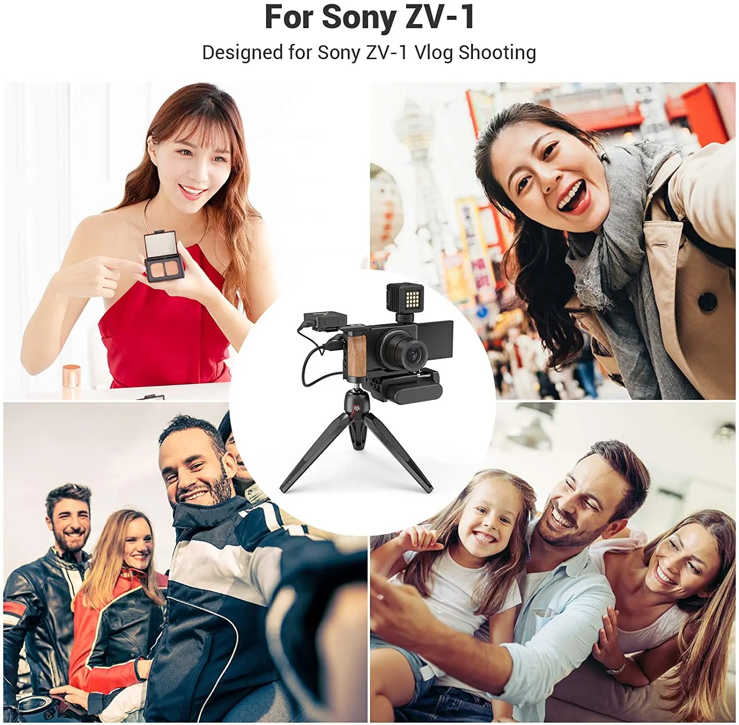 SmallRig L-Shape Wooden Grip for Sony ZV-1